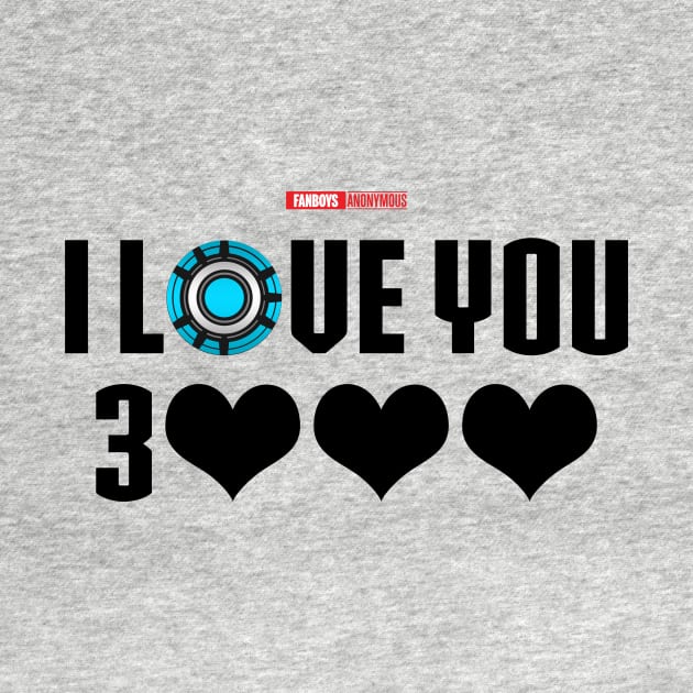 I Love You 3000 v6 (black) by Fanboys Anonymous